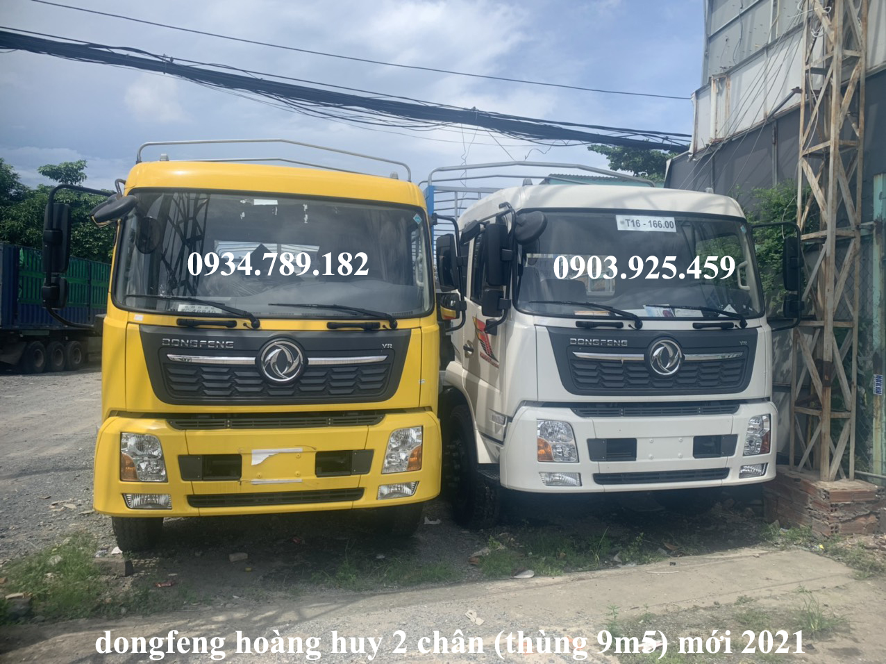 Xe tải B 180 dongfeng hoàng huy 2 chân (thùng 9m5) mới 2021