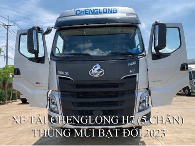 XE TẢI CHENGLONG H7-350HP- 5 CHÂN 2023 ( THÙNG MUI BẠT )